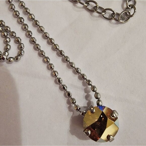 Sabika Basics Metallic Sunshine Fun Stone Necklace NWOT - Picture 2 of 4